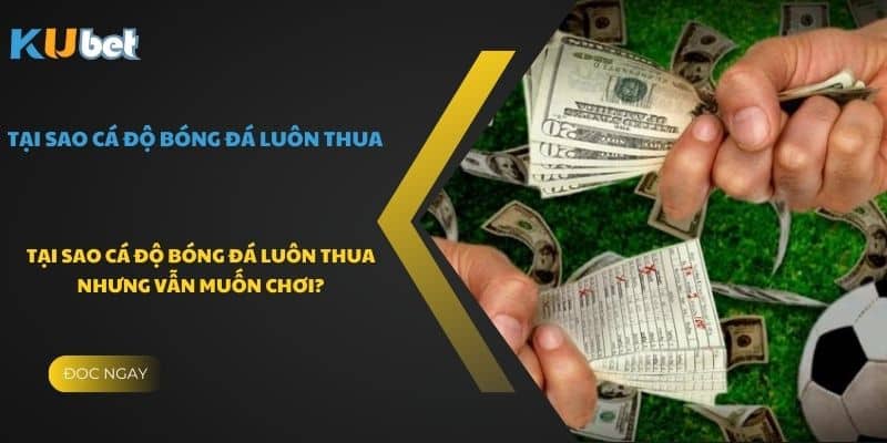 Tại sao cá độ bóng đá luôn thua nhưng vẫn muốn chơi?